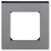 2CHH015010A6069 - Рамка 1 пост, Levit, сталь/дымчатый чёрный