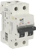 ARMAT Автоматический выключатель M10N 2P B 2А IEK