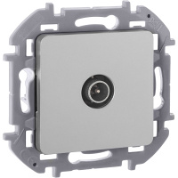 INSPIRIA Розетка TV проходная алюминий