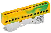 TEKFOR Шина PE "земля" изолированная на универсальном держателе 6х9-14-ЖЗ IEK