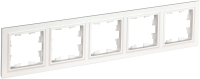 BRITE Рамка 5-местная РУ-5-БрБ белый IEK