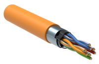 ITK Витая пара F/UTP кат.5E 4х2х0,52 solid LSZH нг(А)-HF оранжевый (305м) РФ/Т
