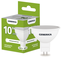Лампа светодиодная MR16 софит 10Вт 230В 4000К GU5.3 GENERICA