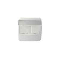 2TKA000604G1 - Накладка для 2хRJ45, Jussi, белый