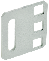 ITK Переходник с 21" на 19" 1U серый