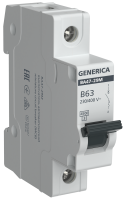 Автоматический выключатель ВА47-29М 1P 63А 4,5кА B GENERICA