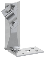 Держатель проводника круглого 6-10мм винтовой угловой скрученный h=70мм оцинкованная сталь HDZ IEK