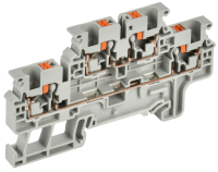 ARMAFIX Клемма пружин. Push-in CP-ML 2 ур. 4мм2 серая IEK