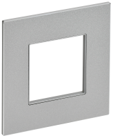 SKANDY Рамка 1-местная SK-F31S металл серебряный IEK
