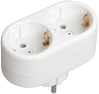 Тройник Т-01/02 2 круглых места с заземлением IEK