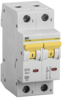 KARAT Автоматический выключатель ВА47-60M 2P B 20А 6кА IEK