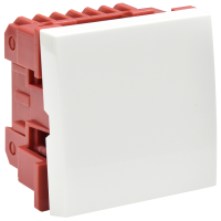 Выключатель одноклавишный ВКО-21-00-П (на 2 модуля) ПРАЙМЕР белый IEK