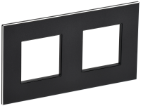 SKANDY Рамка 2-местная SK-F32Bl металл черный IEK