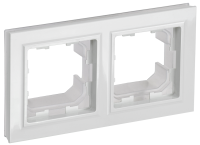 BRITE Рамка 2-местная IP44 РУ-2-БрБ-44 белый IEK