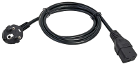 ITK Кабель электропитания PDU сечением 3х1,5 2М с разъёмами C19 и Schuko