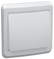 VEGA Выключатель 1-клавишный 10А ВС10-1-0-ВБ белый GENERICA