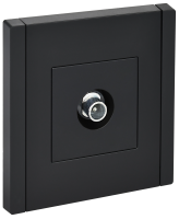 FORTE&PIANO Розетка TV проходная FP129 черный IEK