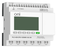 ПЛК 430 Модуль ЦПУ 12 DI 6 RO 220В AC с Ethernet портом с экраном ONI