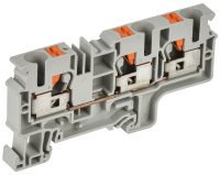 ARMAFIX Клемма пружин. Push-in CP-MC 3 вывода 10мм2 серая IEK