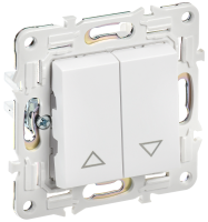 SKANDY Выключатель жалюзи 10А SK-V12W арктический белый IEK