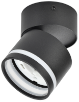 Светильник 4034 настенно-потолочный под лампу GX53 черный IEK