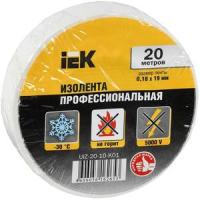 Изолента 0,18х19 мм белая 20 метров IEK