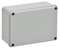 Коробка распаячная КМ41262 для открытой проводки безгалогенная (HF) 150х110х85мм гладкие стенки IP55 серая IEK
