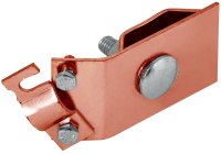 Держатель проводника круглого 6-10мм желоб водостока медь IEK