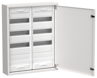 TITAN 5 Корпус металлический ЩРн-96 (2х48) 710х570х140мм IP31 белый (одна дверь) IEK