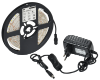 Комплект светодиодной подсветки "Сделай сам" (лента LED 5м LSR-2835WW60-4,8-IP65-12В + драйвер + выключатель) IEK
