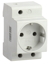 Розетка РАр10-3-ОПс заземлением на DIN-рейку IEK