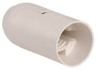 Патрон подвесной Ппл14-02-К02 пластик Е14 белый (50шт) (стикер на изделии) IEK