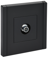 FORTE&PIANO Розетка TV оконечная FP128 черный IEK