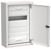 TITAN 5 Корпус металлический ЩРн-24 (1х24) 460х310х140мм IP31 белый (одна дверь) IEK