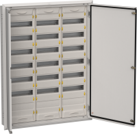 TITAN 5 Корпус металлический ЩРв-252 (3х84) 1130х885х130мм IP31 серый (две двери) IEK