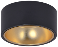 Светильник 4017 накладной потолочный под лампу GX53 черный/золото IEK