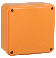 Коробка распаячная огнестойкая ПС безгалогенная (HF) 100х100х50мм 4P 4мм2 IP44 гладкие стенки IEK