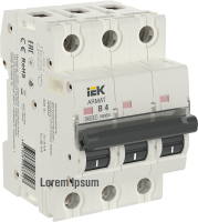 ARMAT Автоматический выключатель M06N 3P B 4А IEK