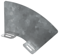 Перегородка разделительная 80мм поворота вертикального внешнего 45град HDZ IEK