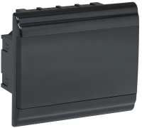 PRIME Корпус пластиковый ЩРВ-П-9 модулей встраиваемый черный IP41 IEK