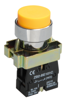 Кнопка управления LAY5-BL51 без подсветки желтая 1NO IEK