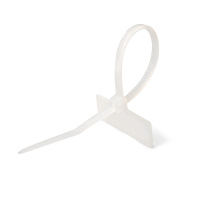 Стяжка нейлоновая КСМ 3x100 (бел) (100шт) с маркировочной площадкой (Fortisflex)