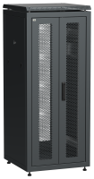 ITK LINEA N Шкаф сетевой 19" 28U 600х600мм двери передняя перфорированная задняя двустворчатая перфорированная черный