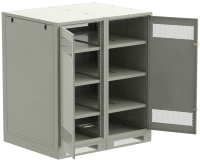 ITK LINEA B Шкаф аккумуляторный (пустой) 1350х1200х950мм двустворчатая металлическая дверь серый