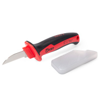 Нож диэлектрический НМИ-02 серия ПРОФИ монтерский с прямым лезвием для работ под напряжением до 1000 В, стандарт VDE (КВТ)