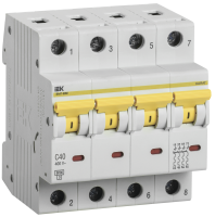 KARAT Автоматический выключатель ВА47-60M 4P C 40А 6кА IEK