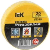 Изолента 0,18х19 мм желтая 20 метров IEK