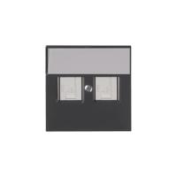 2TKA00001109 - Накладка телекоммуникационной розетки, Impressivo, антрацит