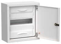 TITAN 5 Корпус металлический ЩРн-12 (1х12) 335х310х140мм IP31 белый (одна дверь) IEK