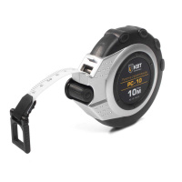 Рулетка строительная РС-10-10х15 серия ПРОФИ 3-го класса точности с двухсторонней разметкой ленты (КВТ)